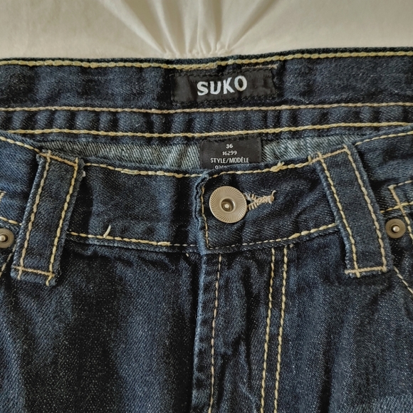 Suko medium-dark wash straight leg blue jeans. Size 36 - Picture 4 of 13